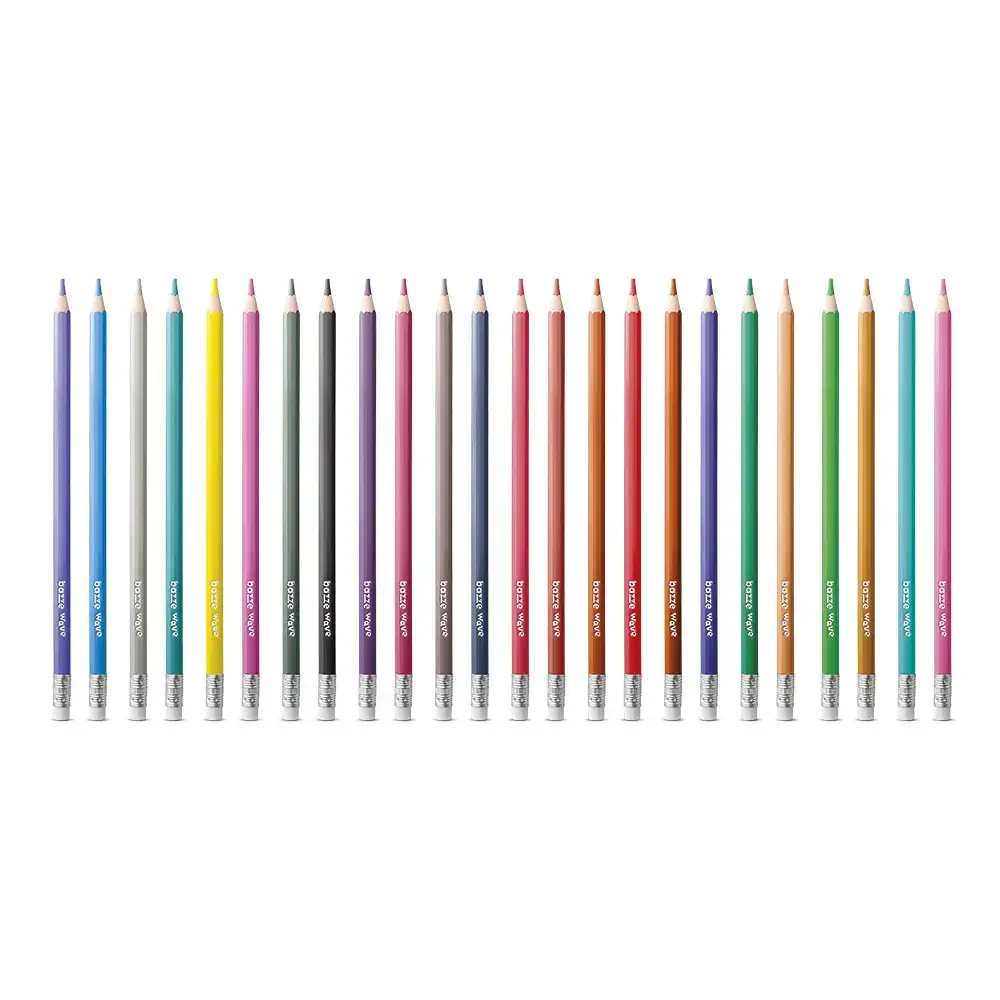 Lápis de Cor Wave Apagável - 24 Cores – Bazze - Imagem 2